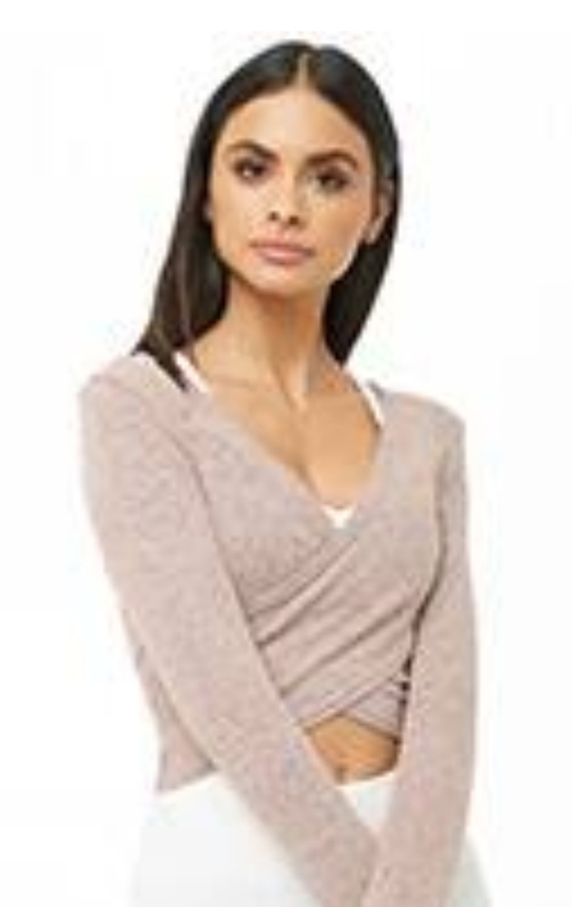 Forever 21 cropped wrap top
